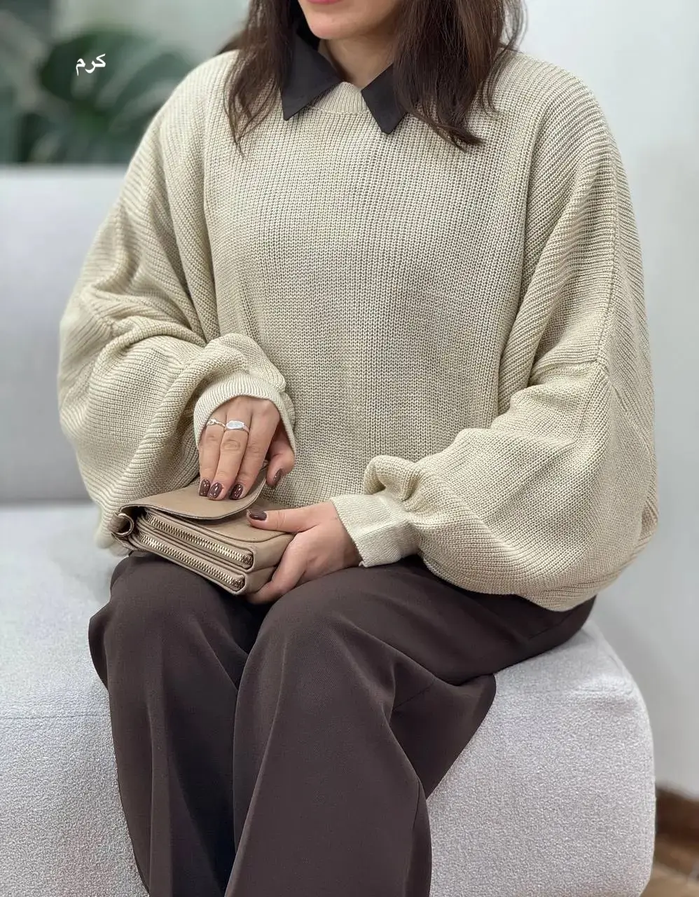 پلیور بافت ماهلی 10